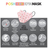 POSH KIDS KF94 Small Mask Little Hearts - Pink (KA11)