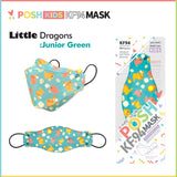 POSH KIDS KF94 Small Mask Little Dragons - Junior Green (KA16)