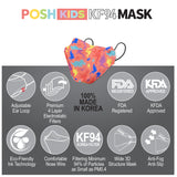 POSH KIDS KF94 Small Mask Little Dinos - Red (KA17)