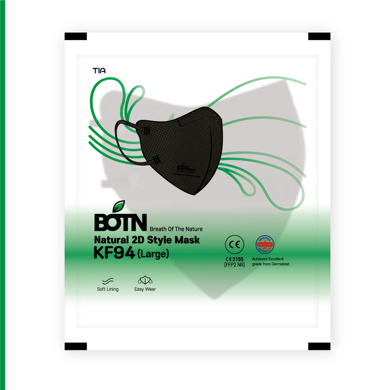 (CLEARANCE 🏷️) BOTN KF94 2D Mask Large / Black
