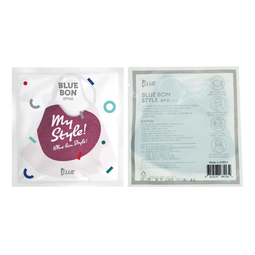 Blue 2D Style Mask Burgundy Color (Large)