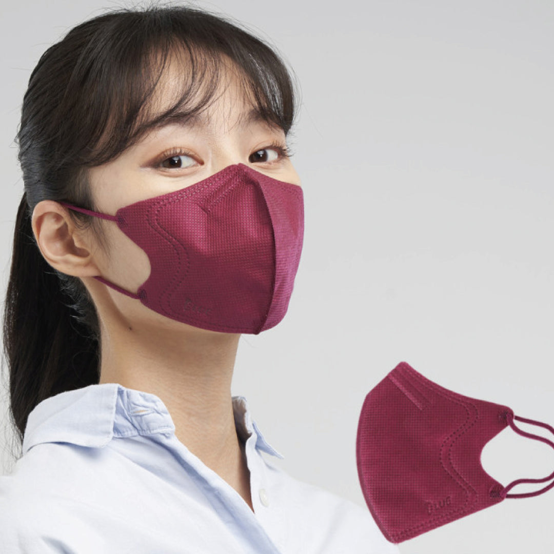 Blue 2D Style Mask Burgundy Color (Large)