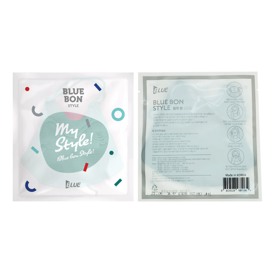 Blue 2D Style Mask Mint Color (Large)