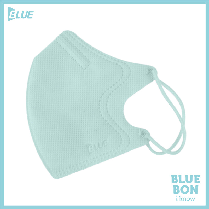 Blue 2D Mask Mint Color (Small - Kid Size)