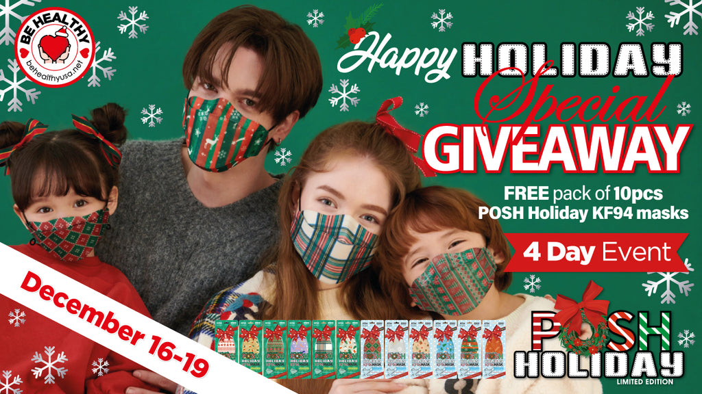 'BE HEALTHY' Happy Holidays Special Giveaway 4 days Event