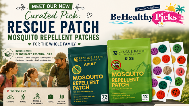 Meet Our New Curated Pick: Rescue Patch Mosquito Repellent Patches for the Whole Family