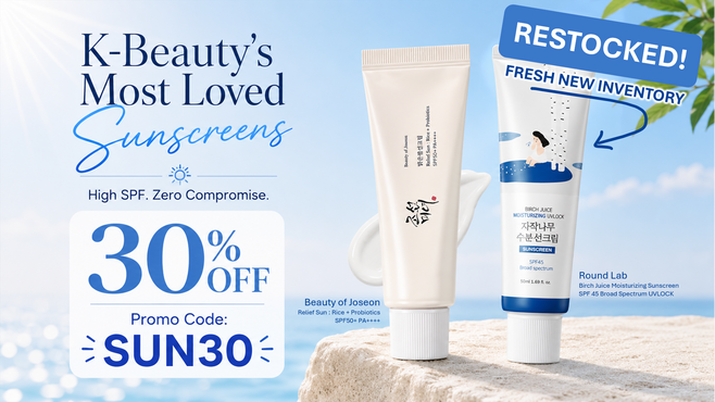 Round Lab RESTOCKED with Fresh New Inventory : Birch Juice Moisturizing Sunscreen UVLOCK SPF45+