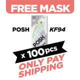 (FREE🔥) 100pcs POSH KF94 Mask Palm Springs (A05)