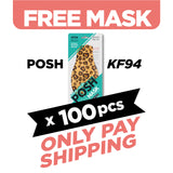 (FREE🔥) 100pcs POSH KF94 Mask Wild Friday (B10)