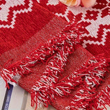 Festive Red Christmas Sofa Cover | Slipcovers for Couches (1-4 Seats) - Holiday Couch Protector, Red Sofa Slipcover, Christmas Decor Cover