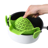 Kitchen Gadgets Silicone Pot Side Drain Stopper -spill-proof kitchen gadget, pot edge strainer