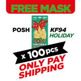 (FREE🔥) 100pcs  POSH KF94 Holiday Special - Adult (H08)