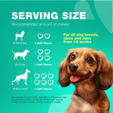 Duck-Flavored Probiotic Soft Chews for Dogs with Pumpkin & Digestive Enzymes - Bowel Support, Nutrient Absorption, Skin & Coat