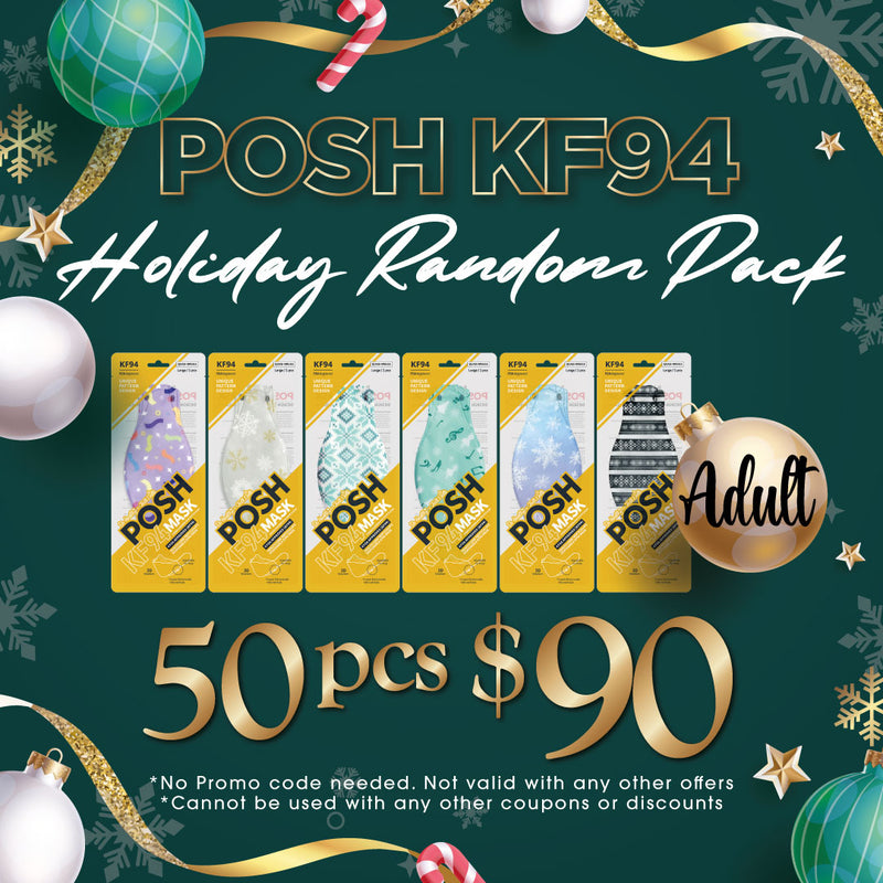 Posh KF94 Mask Holiday Special Random 50 pcs Pack - Adult