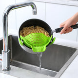 Kitchen Gadgets Silicone Pot Side Drain Stopper -spill-proof kitchen gadget, pot edge strainer