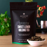 Superbloom Sweet Lemon Oolong Green Tea - Premium Loose Leaf Citrus Floral Tea with Creamy Lemon Notes, Vegan Herbal Blend, Refreshing Afternoon Tea, citrus floral tea, creamy lemon tea, artisan loose leaf