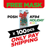 (FREE🔥) 100pcs POSH KF94 Holiday Special - Kids (KH06)