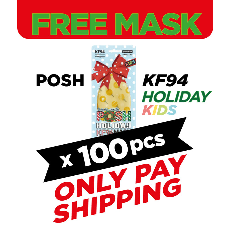 (FREE🔥) 100pcs POSH KF94 Holiday Special - Kids (KH08) - EXP Nov 1, 2025