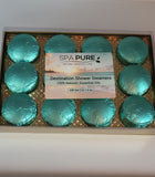 Destination Aromatherapy Shower Steamers Gift Set – 12 Essential Oil Bombs — luxury spa, refreshing scents, handmade