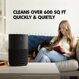 PuroAir 130i Smart HEPA Air Purifier with Wi-Fi & Voice Control, Compact Room Air Cleaner, Advanced 3-Stage Filtration