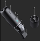 X1 Portable Handheld Vacuum Cleaner with HEPA Filter and 4000Pa Suction, Cordless Cleaning Device, Rechargeable Dust Remover, Compact Cleaning Tool