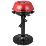 1600W Electric BBQ Grill with Removable Non-Stick Warming Rack, Indoor Outdoor Cooker, Adjustable Temperature Grill, Family Barbecue Station