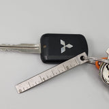 Keychain Pry Bar Titanium by Apex Giant – EDC tool, pocket pry bar, titanium keychain