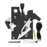 18 in 1 SOS Survival Card – survival multitool, camping gear, emergency kit