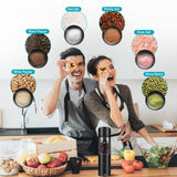 Gravity Sensor Electric Salt & Pepper Grinder with LED Light – One-Hand Automatic Spice Mill, Adjustable Coarseness Grinder, Cordless Kitchen Tool