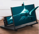 Foldable Pull-Out Mobile Phone Screen Amplifier - Fresnel Lens, Eye Protection, Hands-Free Stand