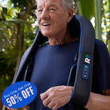 NECKA Rechargeable Shiatsu Neck & Shoulder Massager with Heat Therapy, Deep Kneading Massage, Portable Muscle Relaxation, Full Body Massager