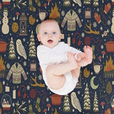 Winter Nights Plush Blanket, Cozy Flannel Throw, All-Season Soft Blanket