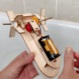 Paddlewheel Boat DIY Kit, Educational STEM Toy – Engineering, Hands-On Project, Science Craft