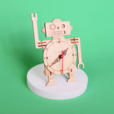 Robot Clock DIY Kit, Educational STEM Toy – Engineering, Hands-On Project, Personalized Gift