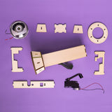 Hand-Crank Flashlight DIY Kit, Educational STEM Toy – Energy Transformation, Renewable Power, Hands-On Learning