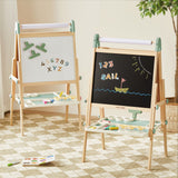 Tiny Land® Magnitales Adjustable Art Easel for Kids – creative learning, magnetic boards, space-saving design