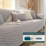 Plush Nordic Sofa Slipcover - Dog-Friendly Sofa Protector, Nordic Plush Slipcover, Non-Slip Couch Cover