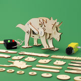 Dinosaur Robot Triceratops DIY Kit, Educational STEM Toy – Robotics, Engineering, Creative