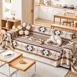 Extra Large Sofa Cover – Stretchable Furniture Protector - Stretch Sofa Protector, Linen Couch Cover, Pet-Friendly Slipcover