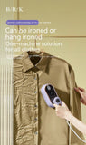 Foldable Portable Garment Steamer Iron – Wet & Dry Handheld Wrinkle Remover, Travel Clothing Press, Compact Steam Iron