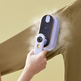 Foldable Portable Garment Steamer Iron – Wet & Dry Handheld Wrinkle Remover, Travel Clothing Press, Compact Steam Iron