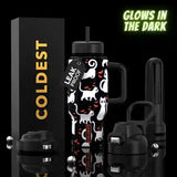 COLDEST 24oz Limitless Ultra V8 Insulated Water Bottle – Leakproof, Floating Design, Multi-Lid Hydration System, stainless steel, cupholder friendly, cirkul compatible