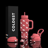 COLDEST 24oz Limitless Ultra V8 Insulated Water Bottle – Leakproof, Floating Design, Multi-Lid Hydration System, stainless steel, cupholder friendly, cirkul compatible