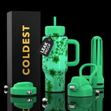 COLDEST 24oz Limitless Ultra V8 Insulated Water Bottle – Leakproof, Floating Design, Multi-Lid Hydration System, stainless steel, cupholder friendly, cirkul compatible