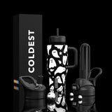 COLDEST 24oz Limitless Ultra V8 Insulated Water Bottle – Leakproof, Floating Design, Multi-Lid Hydration System, stainless steel, cupholder friendly, cirkul compatible