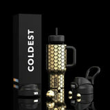 COLDEST 24oz Limitless Ultra V8 Insulated Water Bottle – Leakproof, Floating Design, Multi-Lid Hydration System, stainless steel, cupholder friendly, cirkul compatible