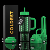 COLDEST 24oz Limitless Ultra V8 Insulated Water Bottle – Leakproof, Floating Design, Multi-Lid Hydration System, stainless steel, cupholder friendly, cirkul compatible