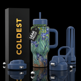 COLDEST 24oz Limitless Ultra V8 Insulated Water Bottle – Leakproof, Floating Design, Multi-Lid Hydration System, stainless steel, cupholder friendly, cirkul compatible