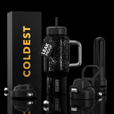 COLDEST 24oz Limitless Ultra V8 Insulated Water Bottle – Leakproof, Floating Design, Multi-Lid Hydration System, stainless steel, cupholder friendly, cirkul compatible