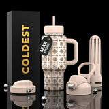 COLDEST 24oz Limitless Ultra V8 Insulated Water Bottle – Leakproof, Floating Design, Multi-Lid Hydration System, stainless steel, cupholder friendly, cirkul compatible